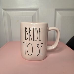 Rae Dunn Pink Mug with Bride To Be Text